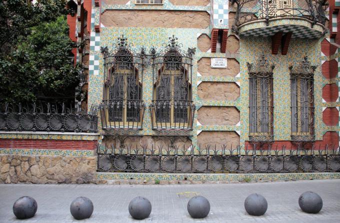 Casa Vicens Antoni Gaudí v Barceloně ve Španělsku