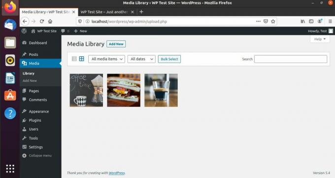 Knihovna obrázků blogů na WordPressu