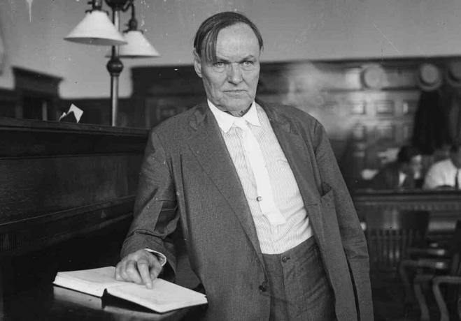 fotografie právníka Clarence Darrow