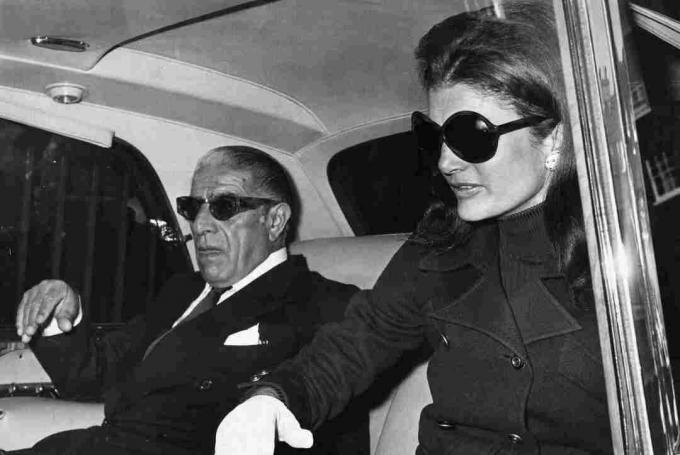 Fotografie Aristoteles Onassis a Jacqueline Kennedy Onassis