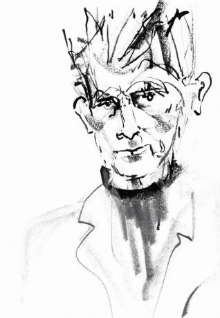 Portrét Samuela Becketta