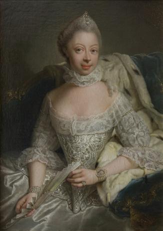 Portrét princezny Charlotty z Meklenburska-Strelitze (1744-1818)