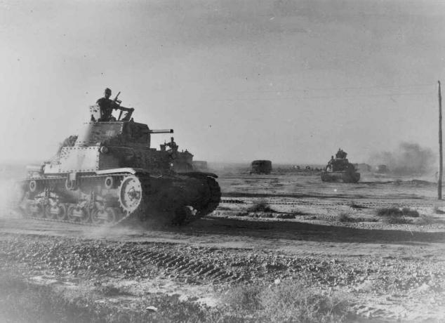 Italské tanky v bitvě o Gazalu