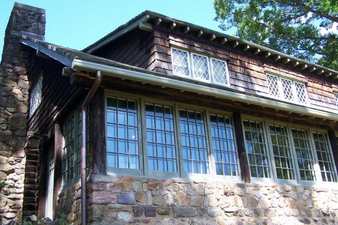 Craftsman Farms Log House, domov Gustava Stickleyho 1908-1917, v Morris Plains, New Jersey