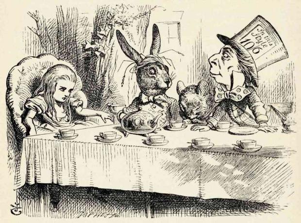 Alice v říši divů - Mad Hatter's Tea Party - z knihy Lewise Carrolla