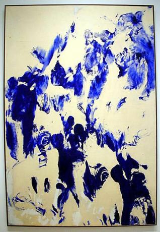„Živý štětec“ - Yves Klein