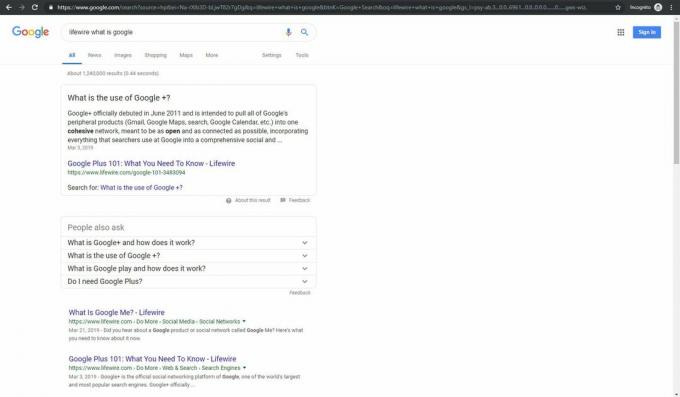 Google vyhledává výraz v pořadí stránky v anonymním režimu