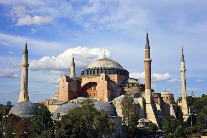 Mešita Hagia Sophia v Istanbulu v Turecku