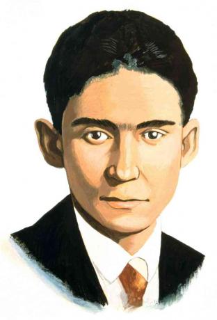 Franz Kafka, český spisovatel, začátek 20. století.